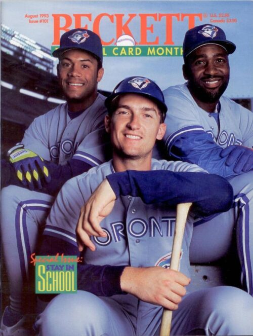 #101 August 1993-Roberto Alomar/Joe Carter/John Olerud Baseball Beckett