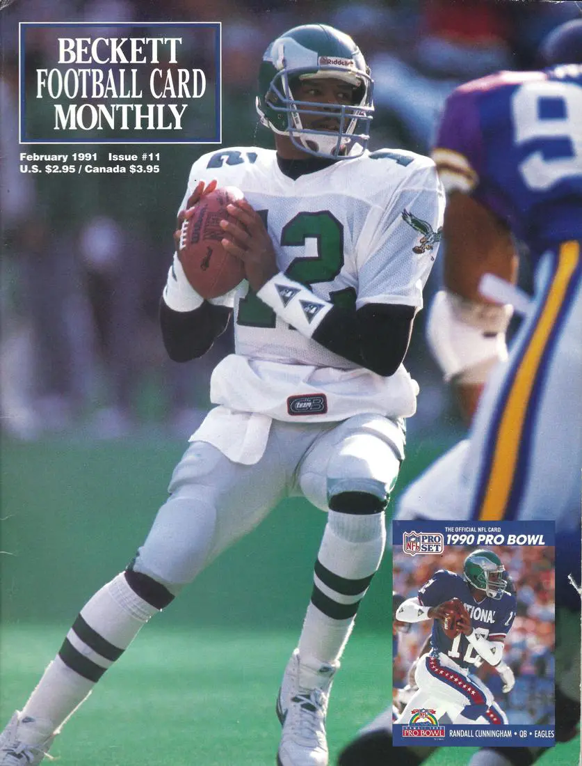 #11 February 1991-Randall Cunningham Football Beckett