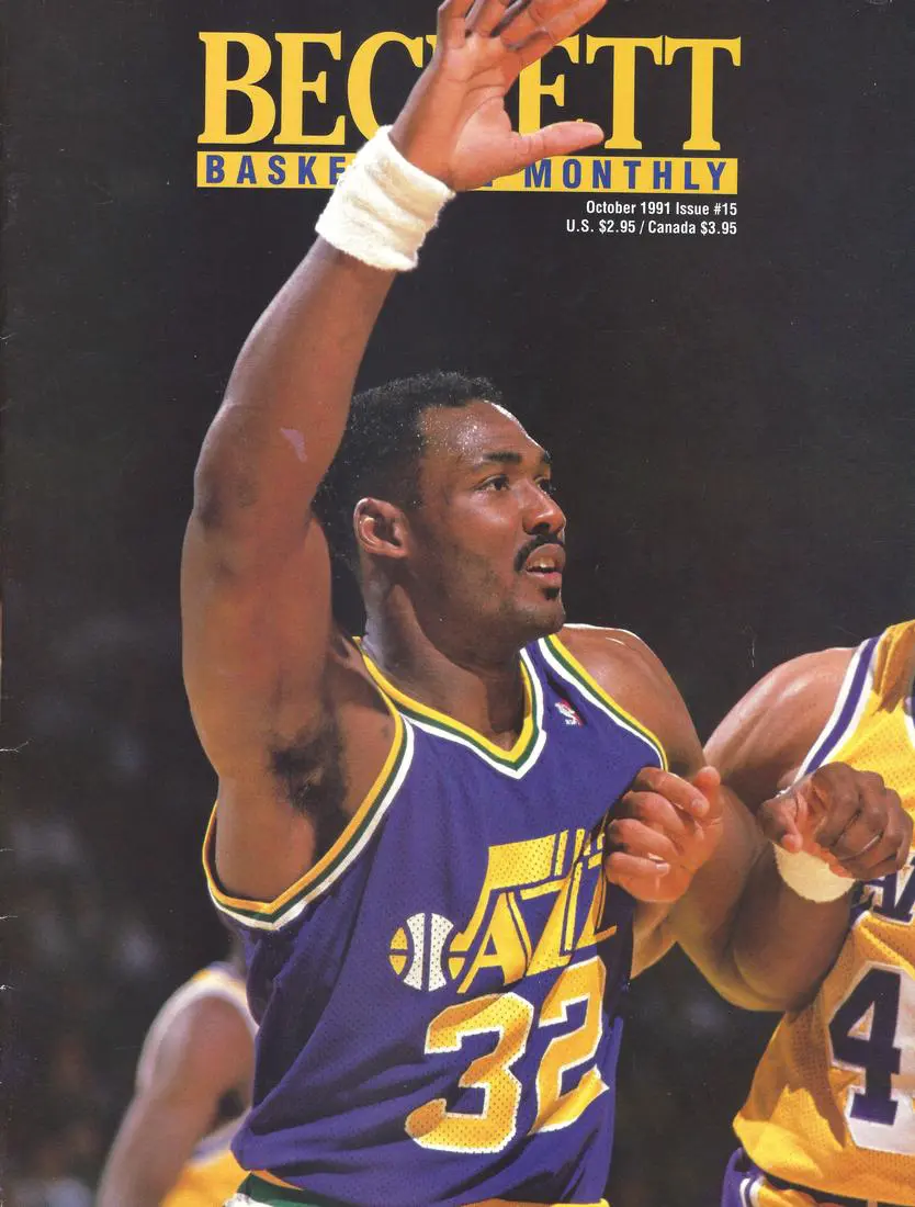 #15 October 1991-Karl Malone Basketball Beckett