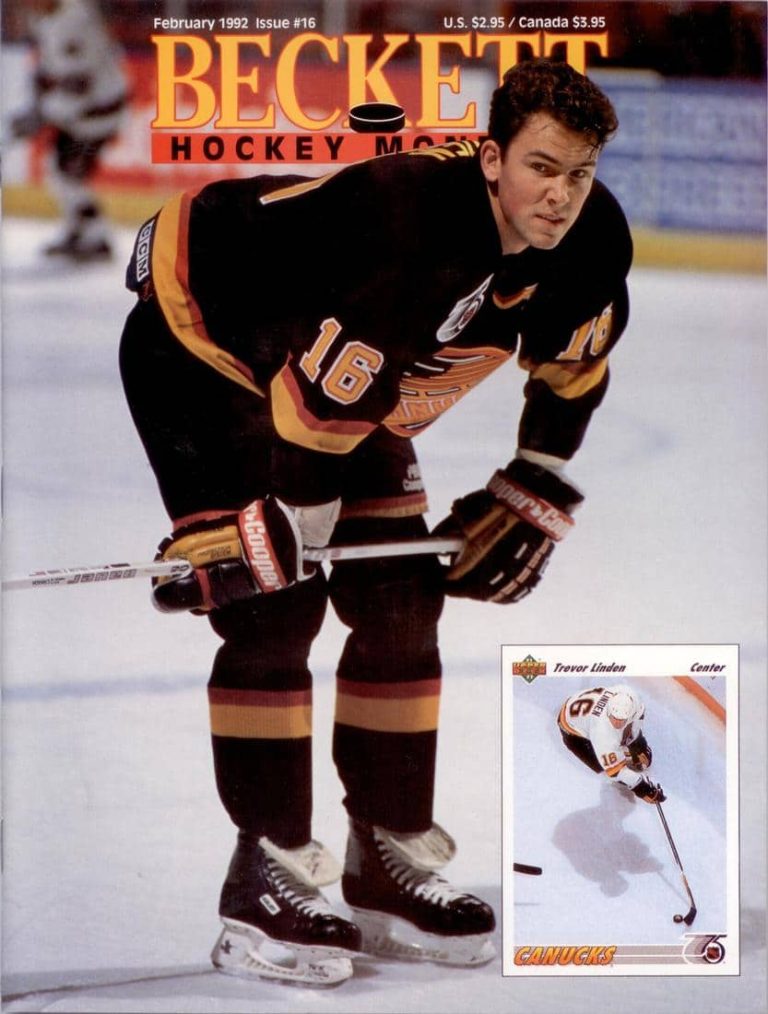 #16 February 1992-Trevor Linden Hockey Beckett