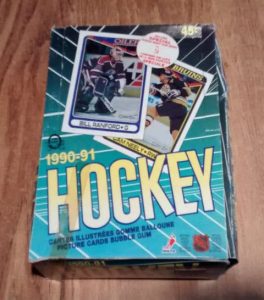 1990-91 O Pee Chee OPC Hockey Box