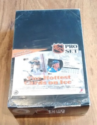 1991-92 Pro Set English Series Hockey Box