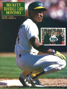 #73 April 1991-Rickey Henderson Baseball Becketts