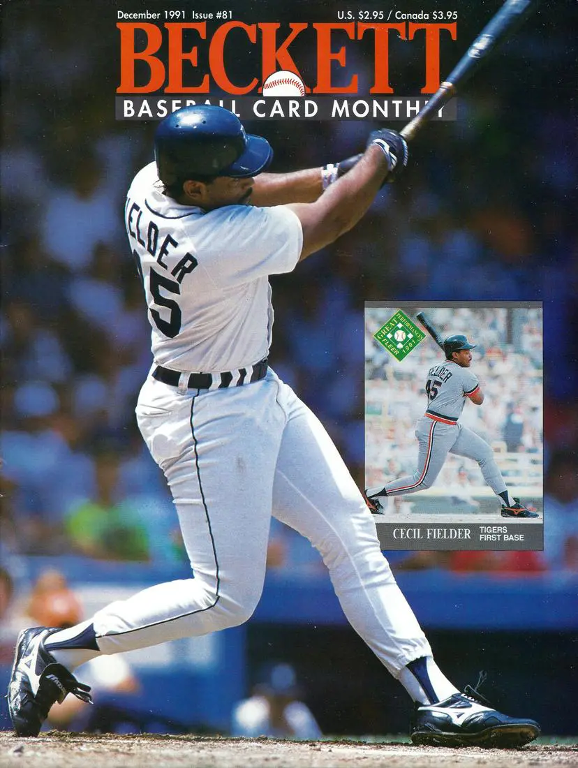 #81 December 1991-Cecil Fielder Baseball Beckett