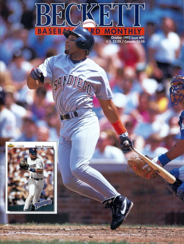 #91 October 1992-Gary Shefield Baseball Beckett