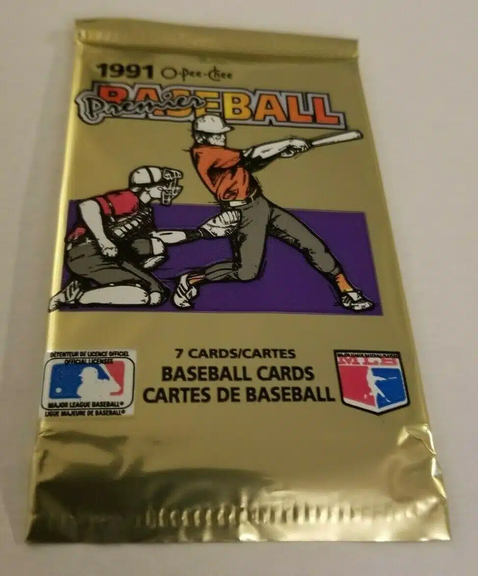 1991 O-Pee-Chee Baseball Premier Trading Cards - 10 Factory Sealed Packs. –  MR-SPORT | SPORTS CARDS