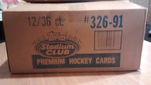 991 Topps Stadium Club Hockey Factory Case
