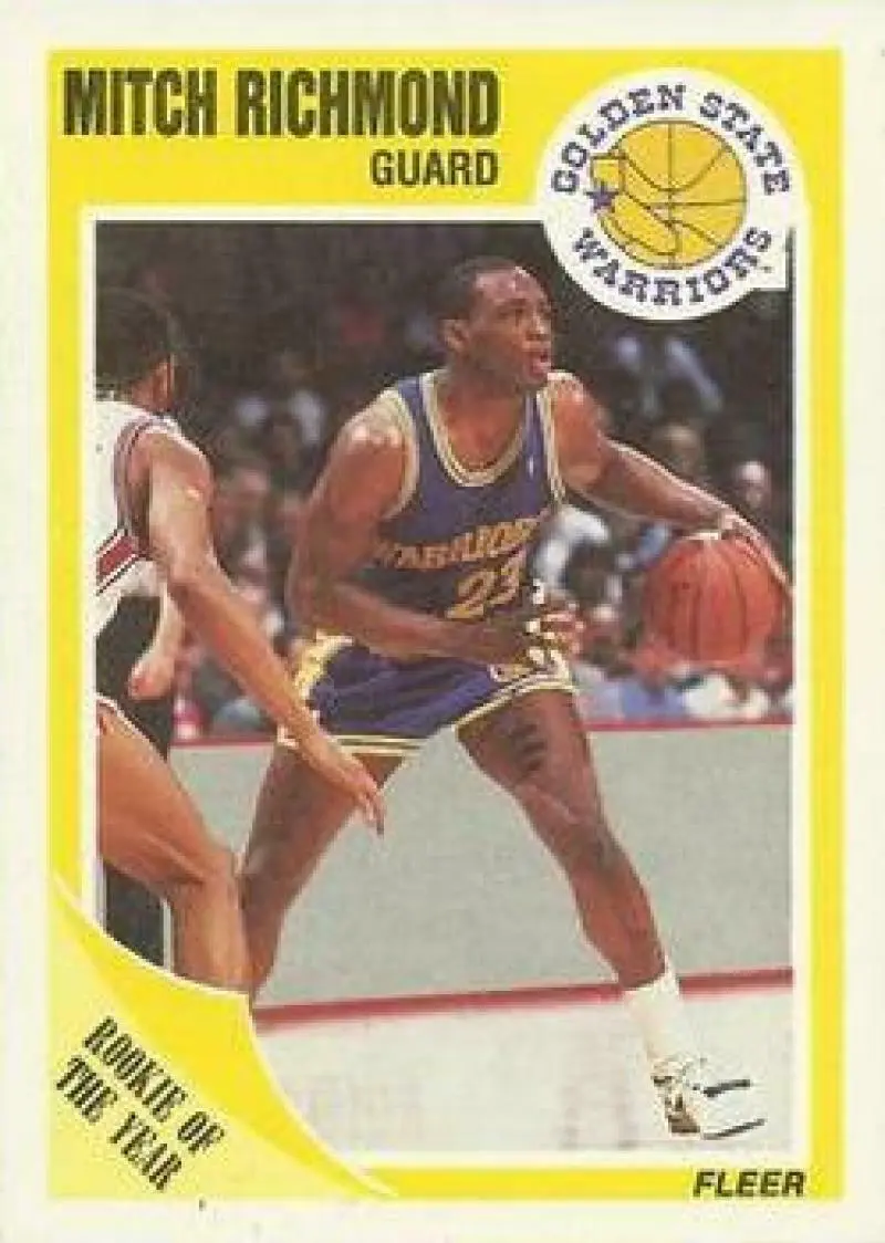 1989-90 Fleer #56 Mitch Richmond Warriors RC