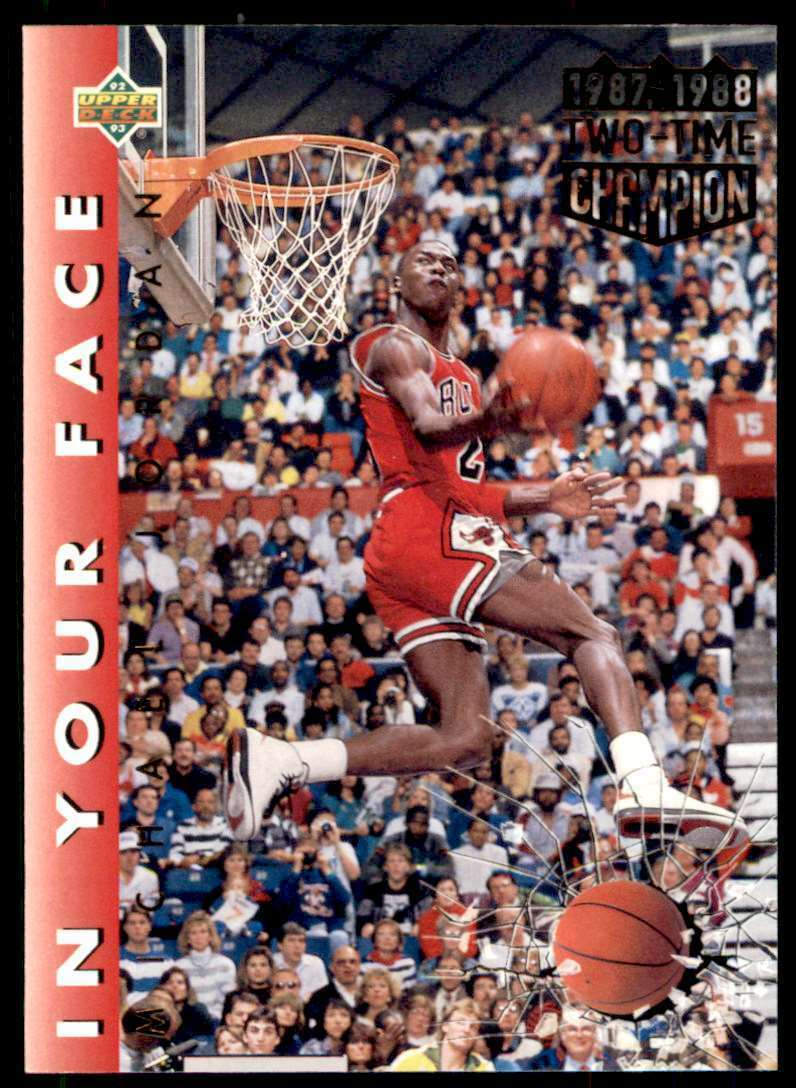 1992 93 Upper Deck In Your Face Michael Jordan 453 Chicago Bulls MR 