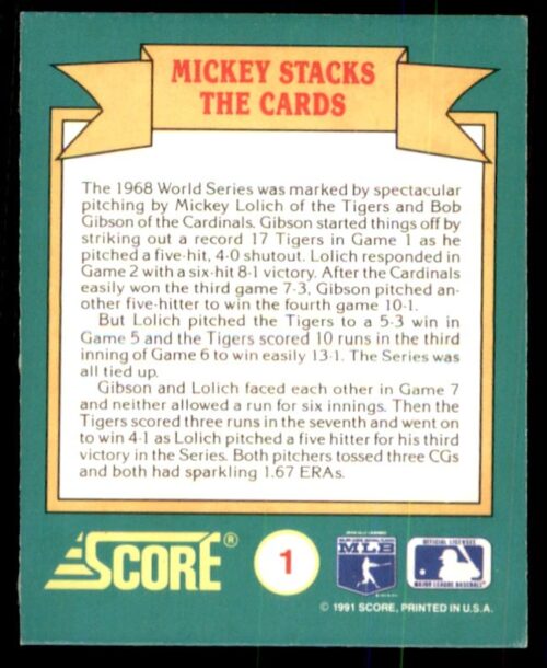 1991 World Series Trivia
