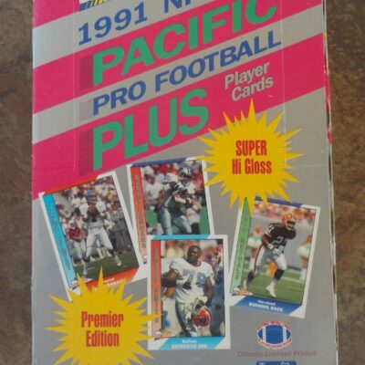 1991 NFL Pacific Plus Football Cards Unopened Box of 36 Packs 